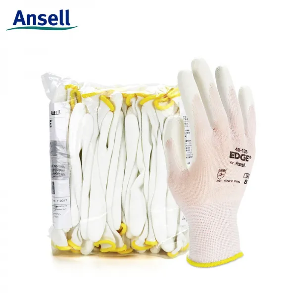 ANSELL 안전장갑 48125 내마모성 파열에 맞서다 PU 코팅 겹 1799833842, L사이즈