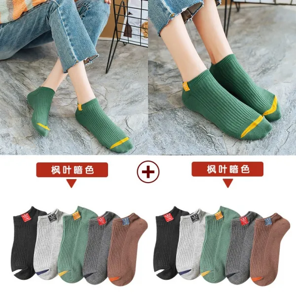 여성용발목양말 양말 여성 일반양말 여름단목 펌프스 한국 귀여운 프레픽룩 발목양말 스니커즈 순면 실리콘 미끄럼방지