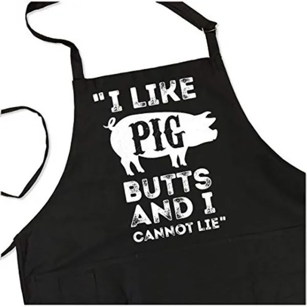 나는 돼지 꽁초를 좋아하고 앞치마를 거짓말 할 수 없다-재미 있은 BBQ 석쇠 앞치마-1 개의 크기는 주머니 조정 가능한 목 및 긴 허리 동점을 가진 모든 요리사 질 많은 /면에 적합합니다, 해시기ckse68 빨간 앞치마