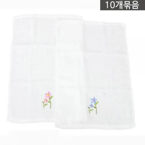 PSU184532제비꽃자수 행주 2pX10세트 주방물수건 주방걸레
