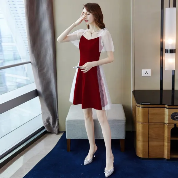 드레스원피스 블랙 프렌치 숏 이브닝드레스 여성 평소 하객 셀럽 모임 데일리 3685457978
