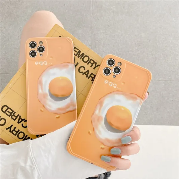 코코유통 INS 인싸템 노른자위 사과폰 11 PROMAX 핸드폰케이스 8PLUS 개성 적용 IPHONEXXSMAXXR
