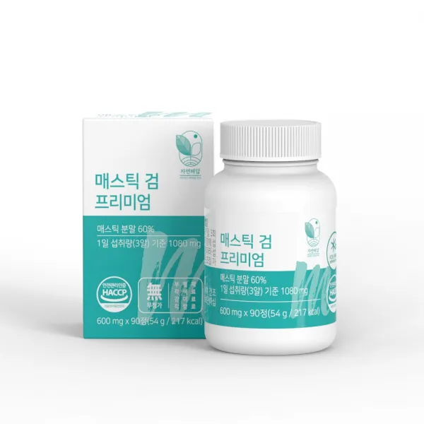 자연해답 매스틱 검 프리미엄 고함량 위, 2박스(180정) - 5%추가할인