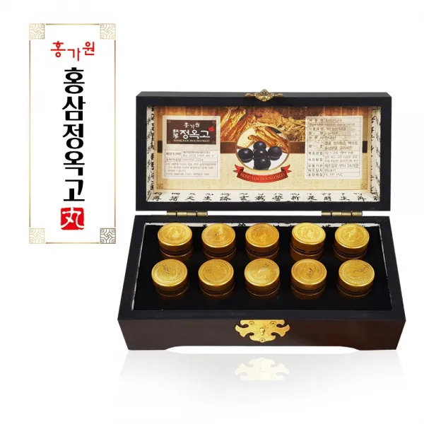 홍가원 홍삼정옥고 5g*10환 홍삼 생지황 백복령 벌꿀 홍삼환 건홍삼분말 홍산진액 홍삼정 부모님선물 red ginseng, 2set