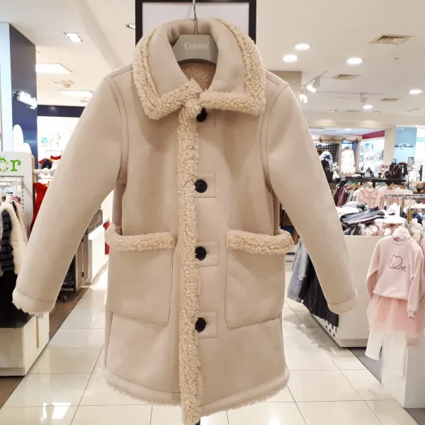 셀덴 동아백화점 수성점 남여공용 30% 겨울 고급스런 양털 무스탕 뽀글이 리버시블 양면 카라 코트 Edjc19n53