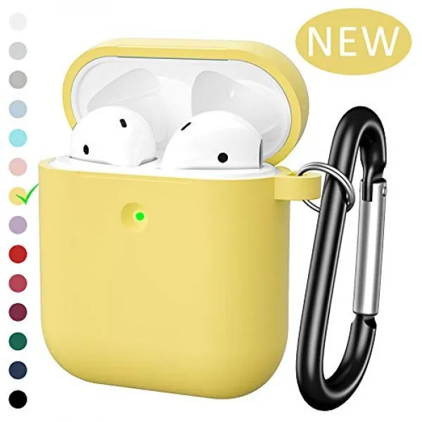 2019 Airpods 케이스용 OULUOQI Airpods 360 ° 보호 충격 방지 케이스 커버 Apple Airpods 2 & 1과 호환, 단일상품