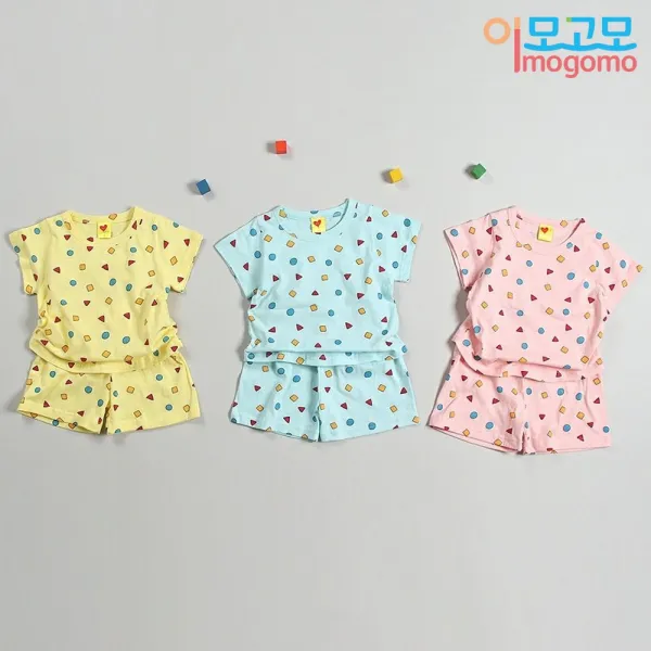 이모고모 HB 짱구상하복 (반팔티 + 반바지 set)
