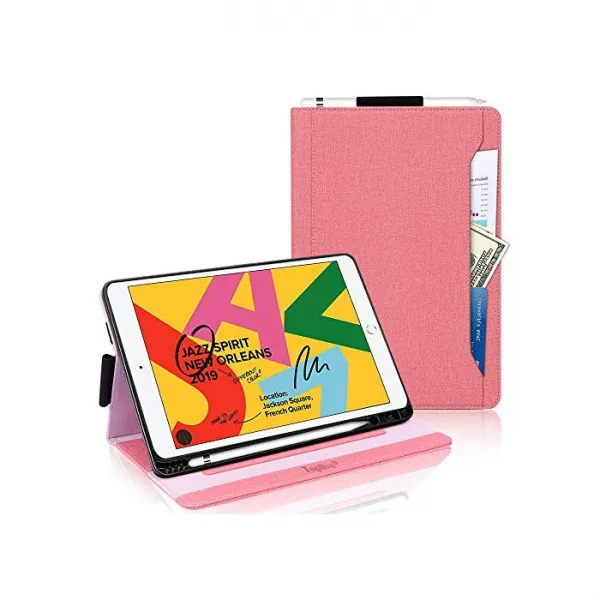 Toplive iPad 10.2 케이스 2019 일곱째 세대 대응 고급 PU 가, 자세한 내용은 참조