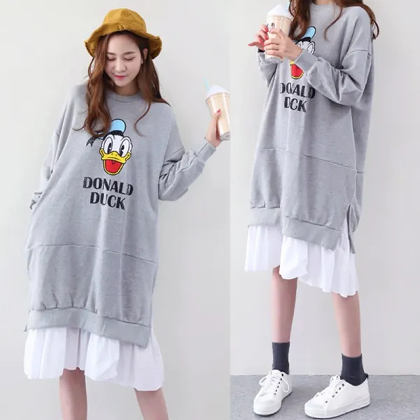 가나다몰 빅사이즈 프릴 맨투맨 이너원피스bwto292