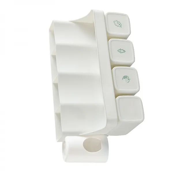 칫솔 선반 펀치 면제 흡벽식 칫솔 선반 화장실 세수 세트 자동 짜다 치약 도매, ... 하지 않다, 세 입에 치약을 짜지 않다.