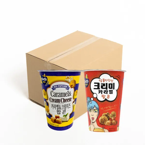 커널스팝콘 크림치즈45g 6p +크리미캬라멜65g 6p 옵션없음 옵션없음