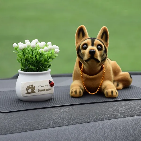 Mar.22 141번 메쉬 레드 카세트 렌털 피규어 자동차 인테리어 소품 계기대 차량 고급 장식z 셰퍼드 는 흰색 의 길 한 과일 을 곁 들 인 다.