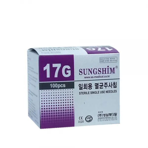 [성심]일회용주사바늘/[]17Gx38mm 100개입