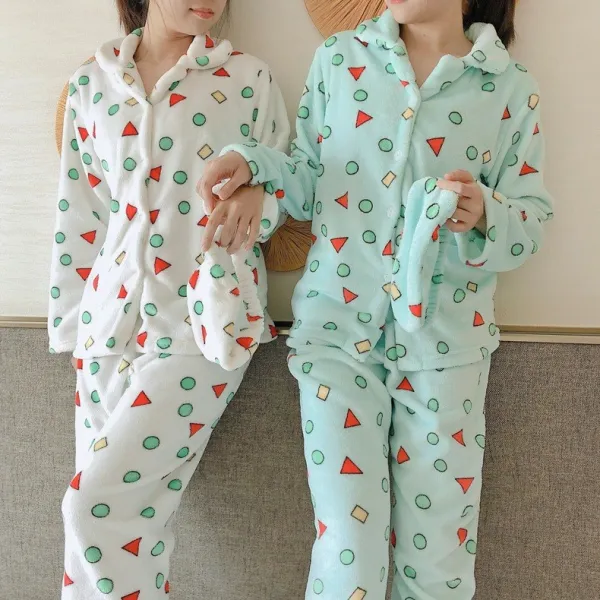대한물산 짱구잠옷 극세사 긴팔 상하의 SET