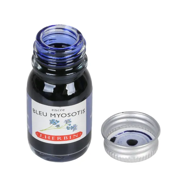 먹물 J.Herbin D시리즈 컬러 염료 안료 만년필 잉크 10ml비탄소 안막힘 펜, T04-잊지말기 초자색(15)