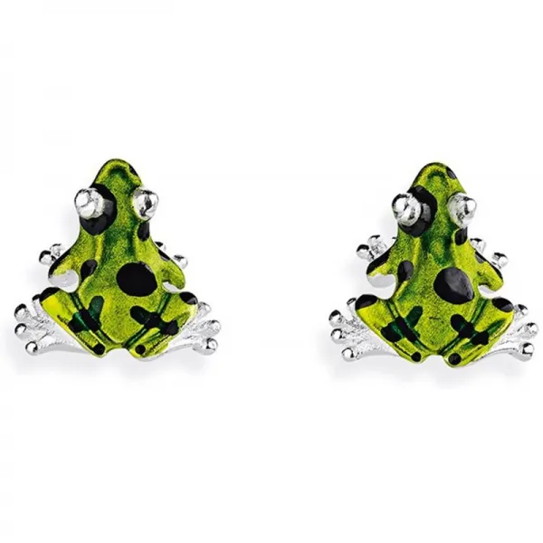 드라헨펠스 럭셔리 스터드 독화살 개구리 킹 인 리얼 실버 |