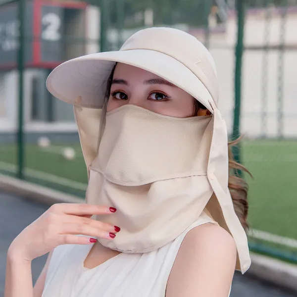 해외를담다 선캡 공사장 신기 얼굴가리기 여성 일을 함 하 땅 레쉬가드 모자 가리다 목 줄기 농사일 승차 차를 따다