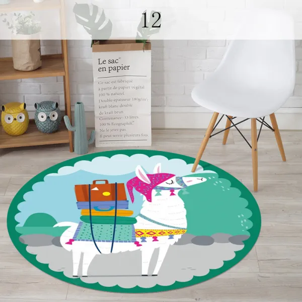 뉴타임즈3 북유럽 원형융단 유럽식융단 침실융단 융단 쿠션 쿠션 둥근쿠션 거실 흔들의자 방석 Xt19 A17 12