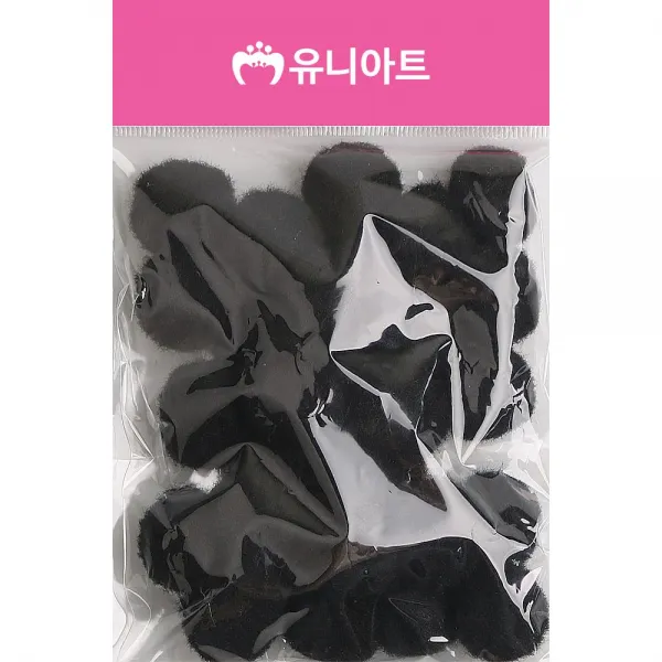 떠리스토어 1000퐁퐁 25mm 검정 색방울 폼폼이