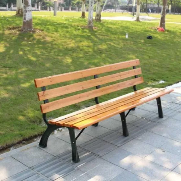벤치의자 2020년 복리후생 야외 벤치 단위 방부목재 팬션 공공장소 바캉스스커트, T12- 등있는 1.8미터