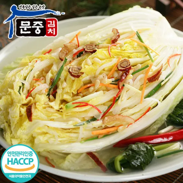 [멸치쇼핑][특가상품] 문중김치 백김치 2kg 1개, 상세페이지 참조
