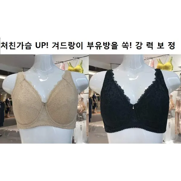 [현대백화점][비비안] 탄력없는 쳐진가슴 겨드랑이부유방 강력 보정 브라 D∼F컵 (BR3462Q)
