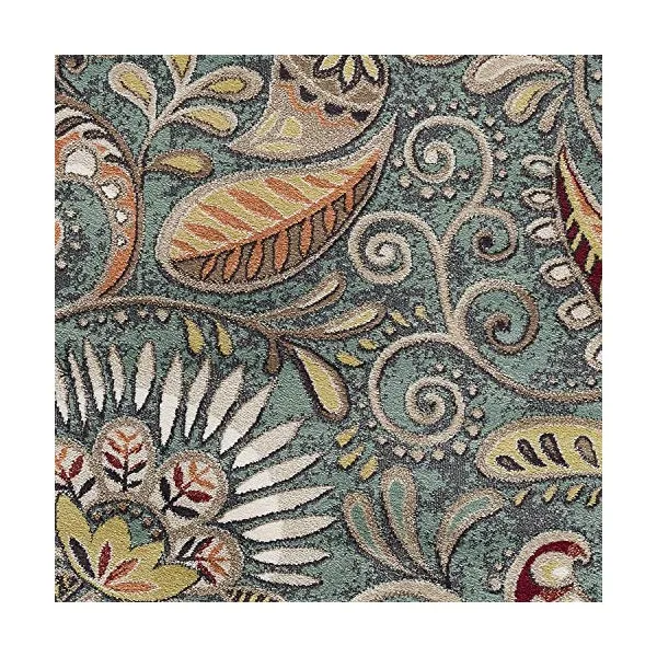 Giselle 과도적인 꽃 씨 포움 살포 매트 깔개 61 x 91cm, Seafoam