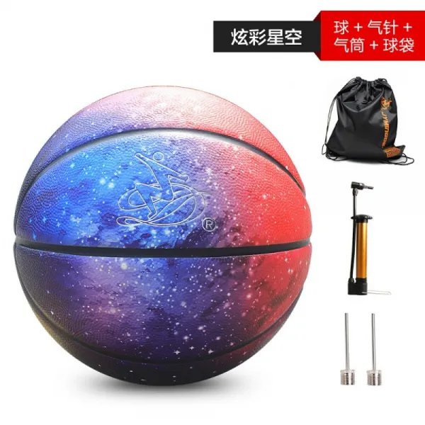 군형 투구 형 스타 공 농구 Pu 7 호 실내 소프트 가죽 개성 트 렌 드 시 크 레 인보 우 핑크 소 파우더 스 트 리 트 농구 떨 음 평상 심 야구제 농구 행인 왕 스타 공 채 공 7 호 공 + 배 상세페이지 참조