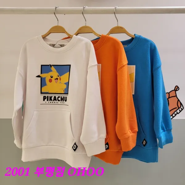 오후 부평점 22'FW 추운 겨울도 핫한 애정템@@포켓몬스터 기모 맨투맨