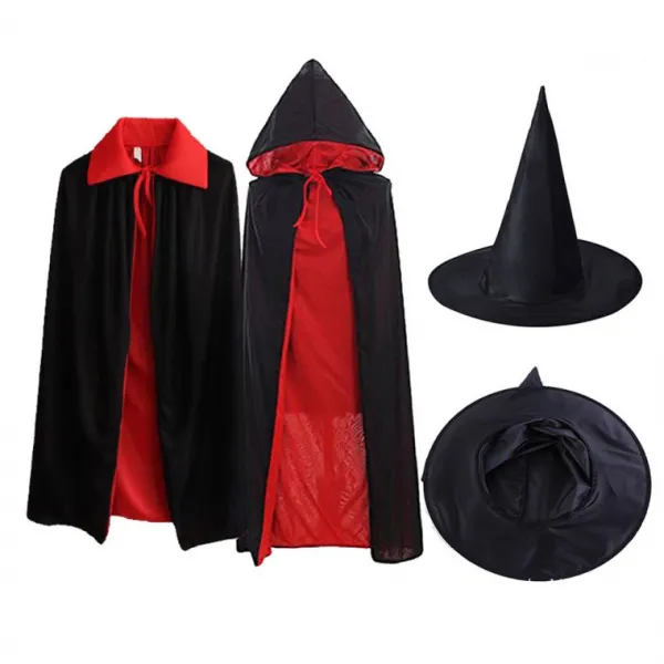 드라큘라 망토 모자세트/블랙 망또/할로윈파티 필수품