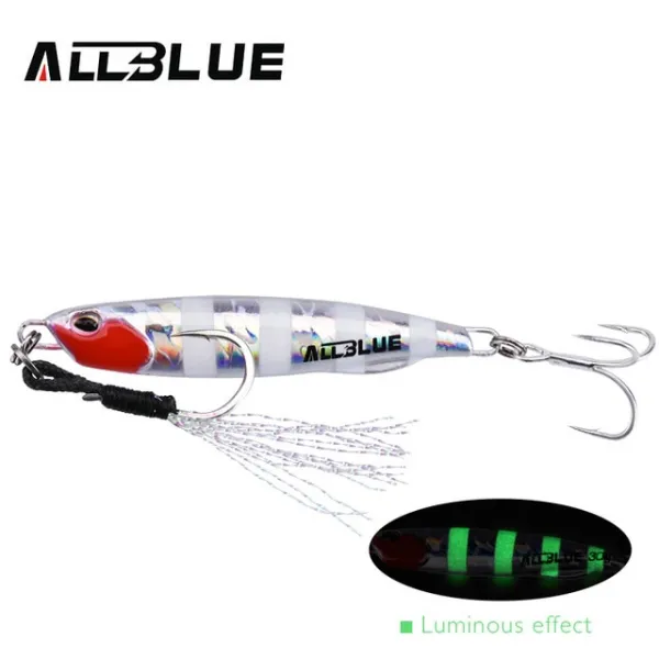 112085 / ALLBLUE DRAGER SLIM Metal Casting Jig Spoon 20G 30G Shore Drag Cast Jigging Lead 농어 미끼 인공 미, Color C