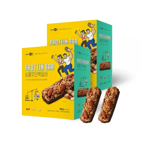 Simpleat 단백질바, 50g, 24개