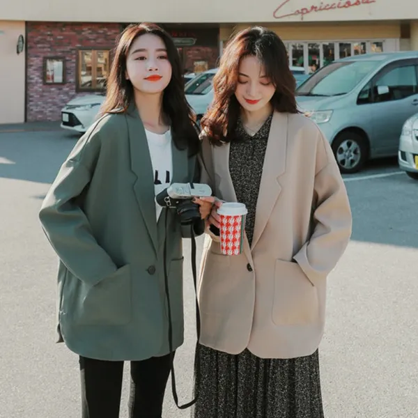 [제로의옷장]베이직 원버튼 자켓 GA1030A12