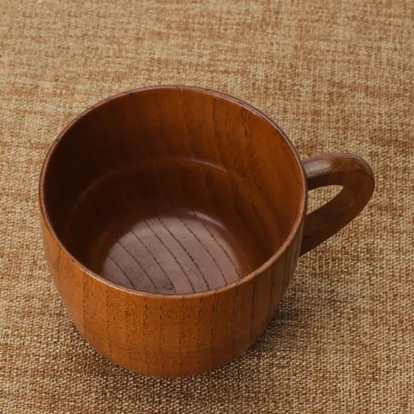 대추 나무 컵 원시적 인 천연 가문비 나무 나무 컵 아침 식사 맥주 우유 Drinkware 녹차 컵 물병, 단일옵션선택