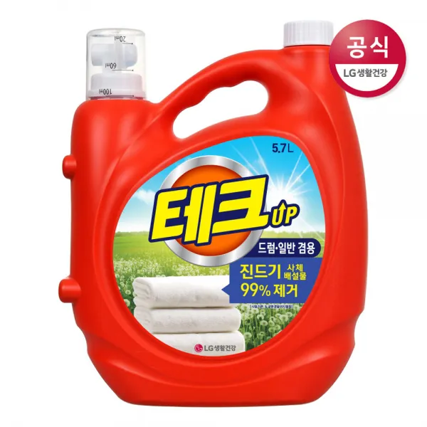 [신세계TV쇼핑]LG생활건강 테크 진드기제거 액체 일반 드럼 겸용 5.7L x1개, 1, 진드기제거 일반 드럼 겸용 5.7L x1개