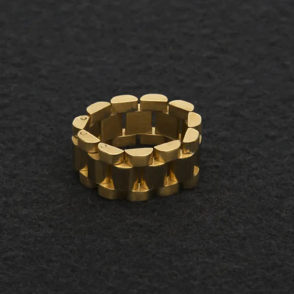 시계줄 18k gold유럽 스테인리스 마이크로상감기술 지르콘 반지 손목시계 사슬 AAACZstone반지