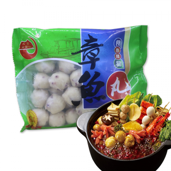 홍홍 중국식품 훠궈 마라탕사리 냉동 피쉬볼 문어볼 완자볼, 400g, 1개