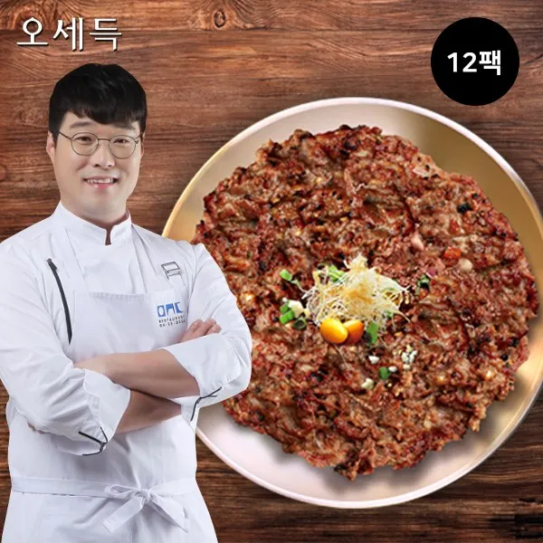 [K쇼핑]국내산 한우원육100% 오세득 한우한판 바싹불고기 12판, 단일상품