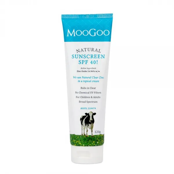 MooGoo Natural Sunscreen SPF 40 호주 무구 네츄럴 썬크림 SPF40 120g