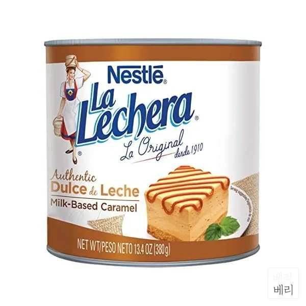 Nestle La Lechera Dulce de Leche Caramel 네슬리 둘세 데 레체 카라멜 간식 13.4oz(380g) 5팩