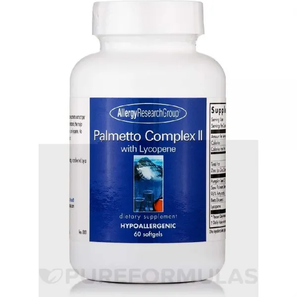 [미국 직구] 리코펜이 함유 된 알레르기 연구 그룹 팔메토 Complex II 320 mg 60 정, 60정