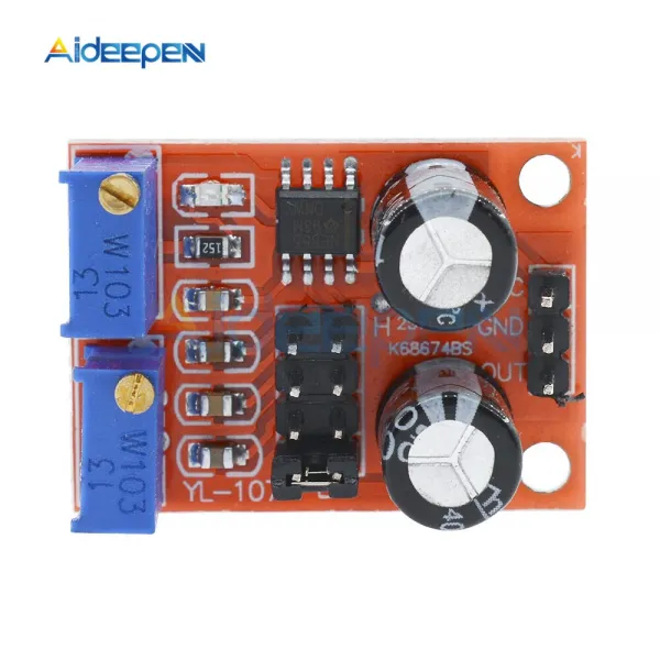 5Pcs NE555 DC 5V 15V 펄스 주파수 듀티 사이클 조정 가능한 모듈 사각파 신호 발생기 스테핑 모터 드라이버, 없음