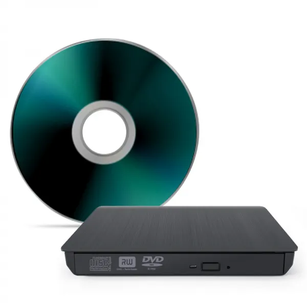 NEXT USB 케이블일체형 DVD-RW 외장형 플레이어 슬림형 휴대형 CD DVD 드라이브, 블랙