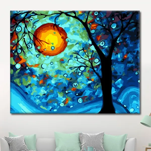 채색 그림을그리다 거실 쿠션 핸드메이드 색칠 물 Diy 디지털 페인팅 룩 꿈나무 빅 형세 높고 밝다 에코 원료 _6즈