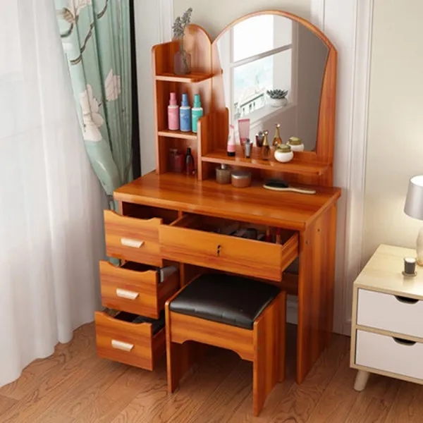 Hearts price 화장대 소형 미니 침실 심플 모던 메이크업 테이블 화장장 kirahosi 간이 15호 덧신 증정 CRlxwucn, G06사진색 1#우거울