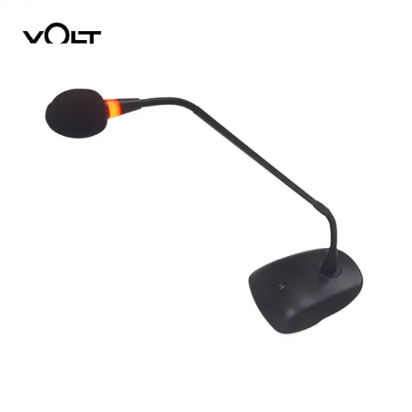 VOLT VT-M7000 구즈넥마이크 콘덴서타입 강연회의용 마이크 단일지향성 LED 라이트