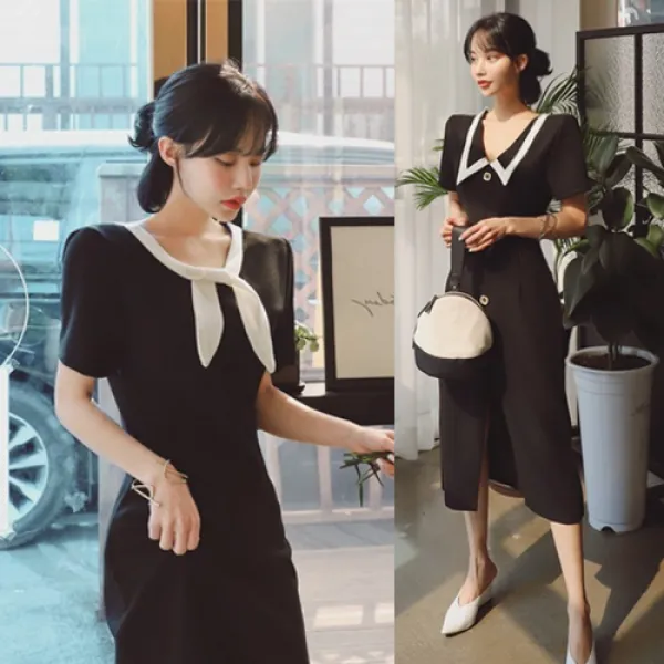 떳다그녀 렐리아 리본단추 원피스