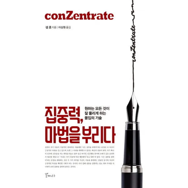 집중력 마법을 부리다:원하는 모든 것이 잘 풀리게 하는 몰입의 기술, 갈매나무