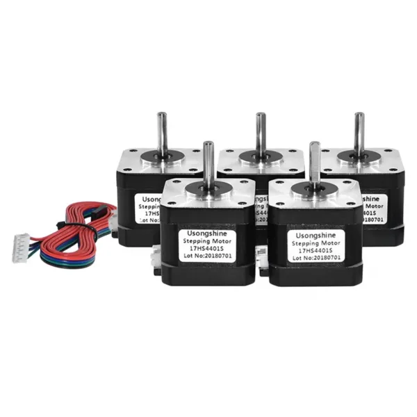 Zeyuan 3 Pc 인쇄 기계 Diy Cnc 조판 공 압출기를위한 5 Pc 까만 단계 모터 Nema17 38mm 1.8 ° 1개