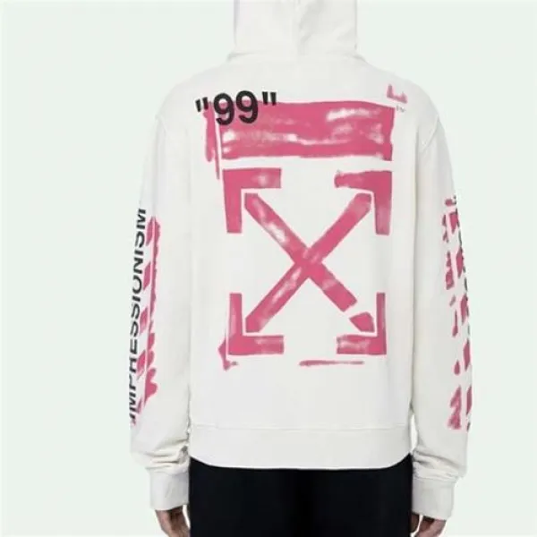 [나니럭스] 오프화이트 19ss 임프레셔니즘 후드 화이트 034r